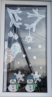 Трудовская библиотека Ершовского района приняла участие в общероссийской акции "Новогодние окна"