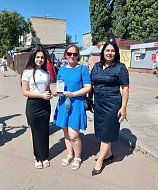 В Ершове Госавтоинспекция и Движение Первых провели совместную акцию по соблюдению ПДД