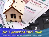 Не позднее 1 декабря 2021 года жителям области необходимо заплатить несколько налогов в зависимости от имущества, которым они владели в 2020 году: налог на имущество физических лиц, земельный налог, транспортный налог.