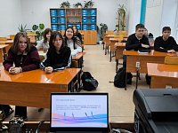 В ершовской школе прошла «Классная встреча» с работником энергетической отрасли