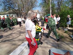 В поселке Учебный прошел торжественный митинг