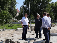 Глава Ершовского района Андрей Шубин проверил ход работ на ключевых объектах