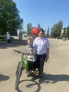 В Ершове сотрудники госавтоинспекции провели акцию «Юный велосипедист!»