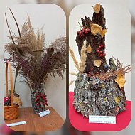 В Ершовской школе искусств прошла выставка «Красота природного материала»