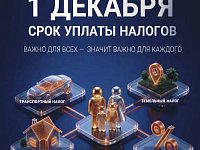Имущественные налоги физических лиц за 2025 год необходимо оплатить не позднее 1 декабря 2026 года