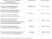 График личного приема прокуратуры Ершовского района