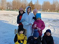Всемирный день Снеговика отметили в пос.Кушумском Ершовского района