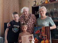Жительница Ершова Любовь Степановна Белик отметила 90-летний юбилей
