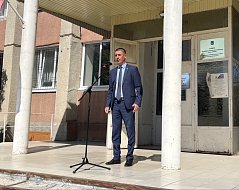 В Ершове состоялся митинг, посвященный отправке гуманитарного груза на СВО