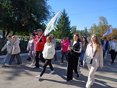 10000 шагов прошагали по Ершову любители здорового образа жизни в минувшую субботу