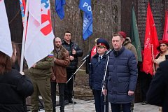 В парке Победы на Соколовой горе увековечили память ершовцев, погибших в спецоперации