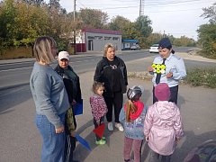 Ребята из ершовского «Тополька» осваивали правила дорожного движения на практике