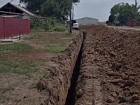В селе Новорепное Ершовского района идет ремонт водопровода