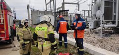 В Ершове прошли учения пожарно-спасательной службы