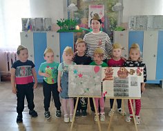 Самые маленькие жители Ершовского района приняли участие в мероприятиях в честь юбилея Великой Победы