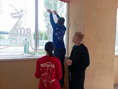 Ершовские Первые принимают участие в патриотической акции «Окна Победы»