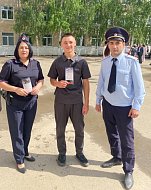 Сотрудники Госавтоинспекции и ЛОП на ст. Ершов провели совместную акцию по безопасности дорожного движения