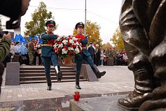 Имена четырех ершовских героев спецоперации увековечили на Соколовой горе